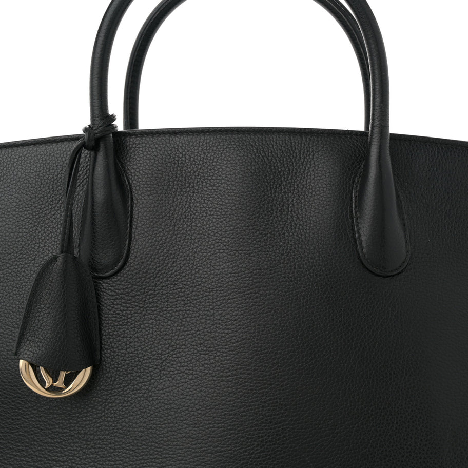 Christian Dior Grained Calfskin Large Bar Zip Tote Black Image 7