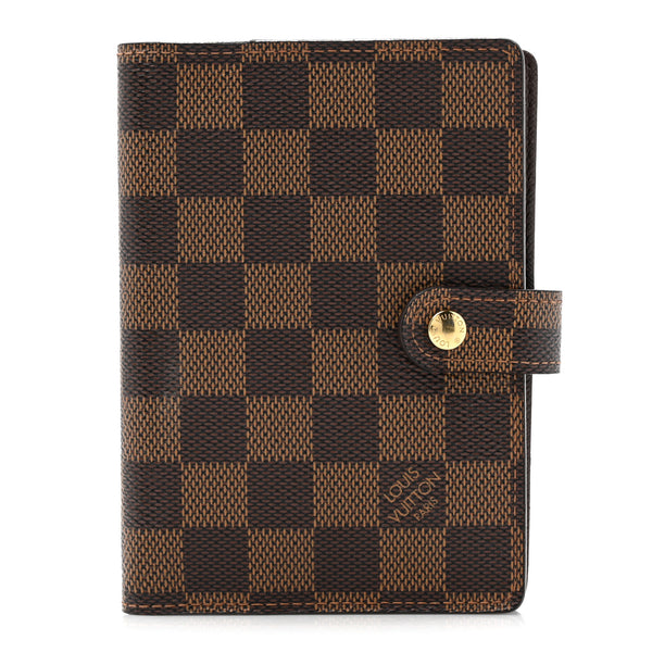 Louis Vuitton Damier Ebene Small Ring Agenda Cover