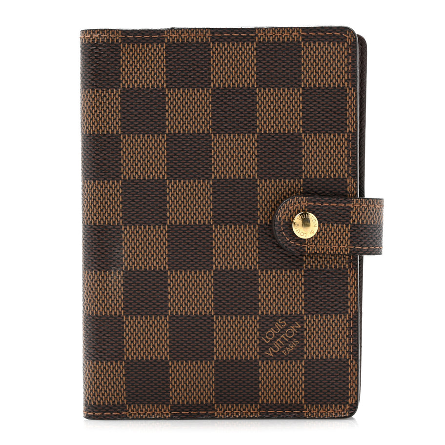 Louis Vuitton Damier Ebene Small Ring Agenda Cover Image 1