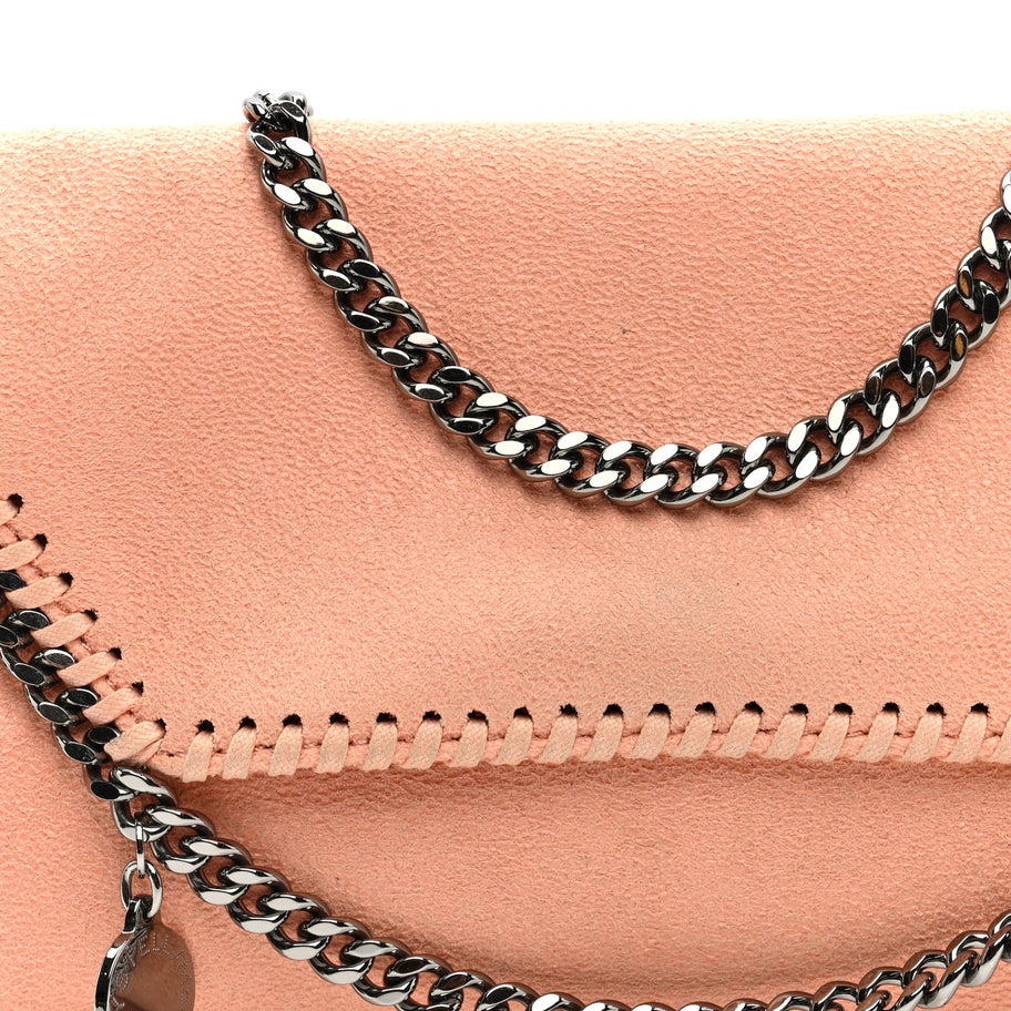 Stella McCartney Shaggy Deer Mini Falabella Crossbody Bag Pink Image 7