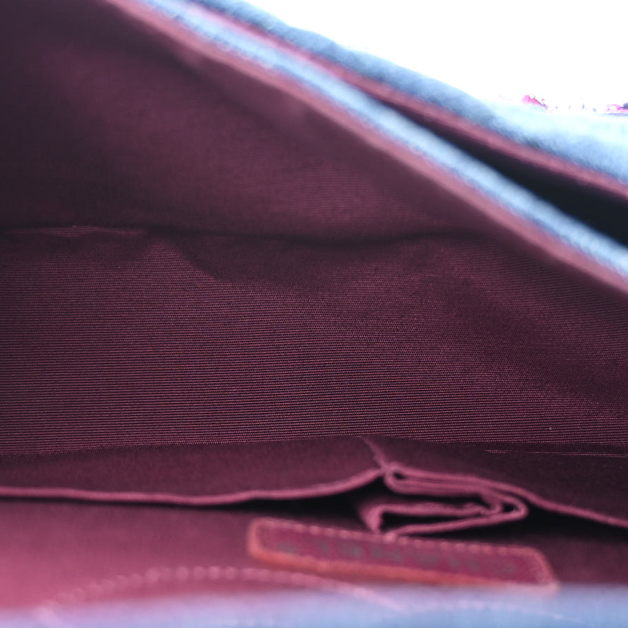 Chanel Denim Tweed 2.55 Reissue 225 Flap Blue Dark Pink Image 5