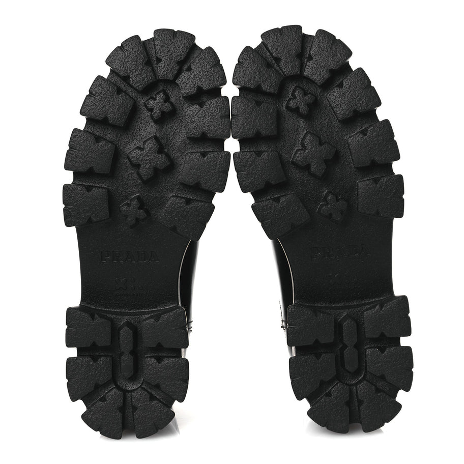 Prada Spazzolato Rois Monolith Chelsea 55mm Ankle Boots 41 Black Image 7