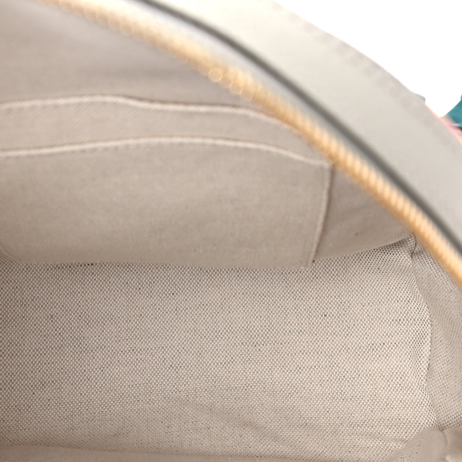 Gucci GG Supreme Monogram Flora Web Small Ophidia Day Backpack White Image 4