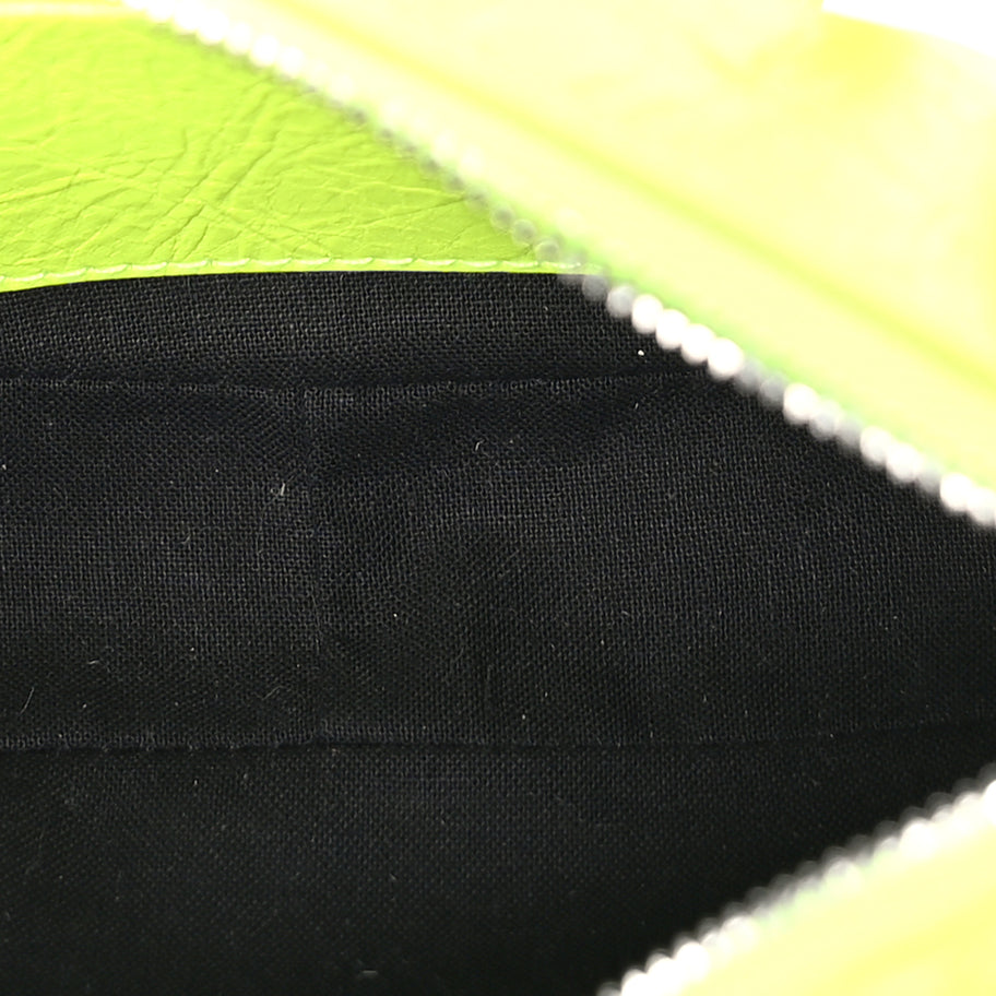 Balenciaga Agneau Arena Le Cagole Mini Purse With Chain Fluo Yellow Image 4