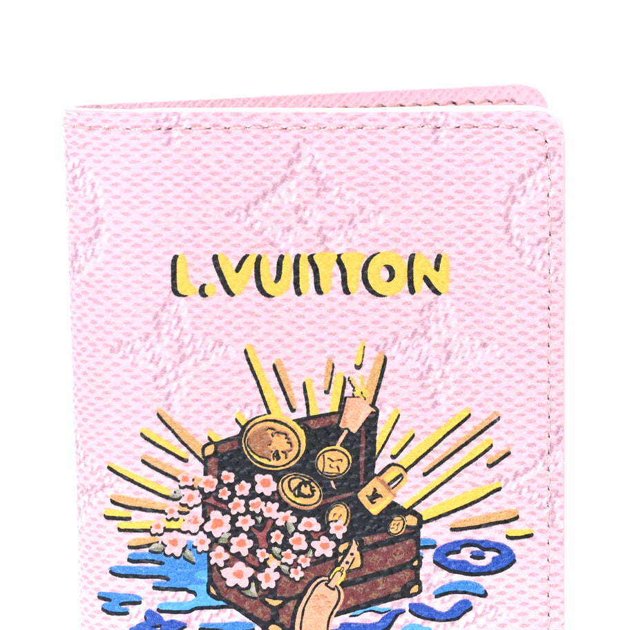 Louis Vuitton Monogram Paris Tokyo Pocket Organizer NM Pink Image 2