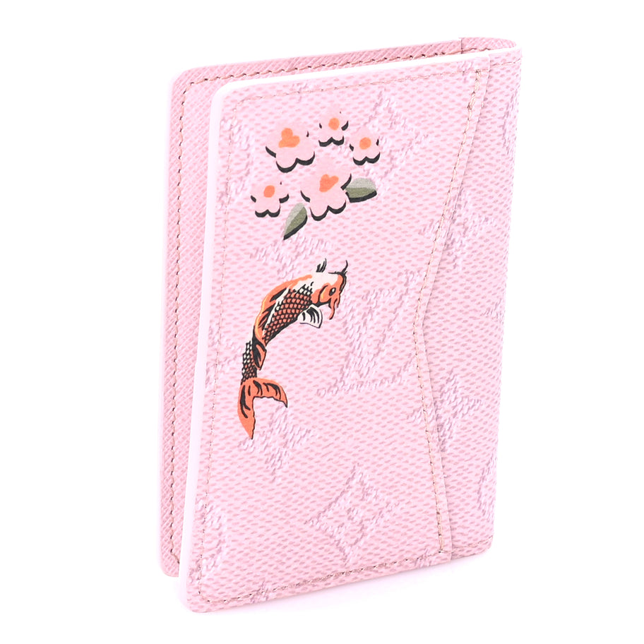 Louis Vuitton Monogram Paris Tokyo Pocket Organizer NM Pink Image 3