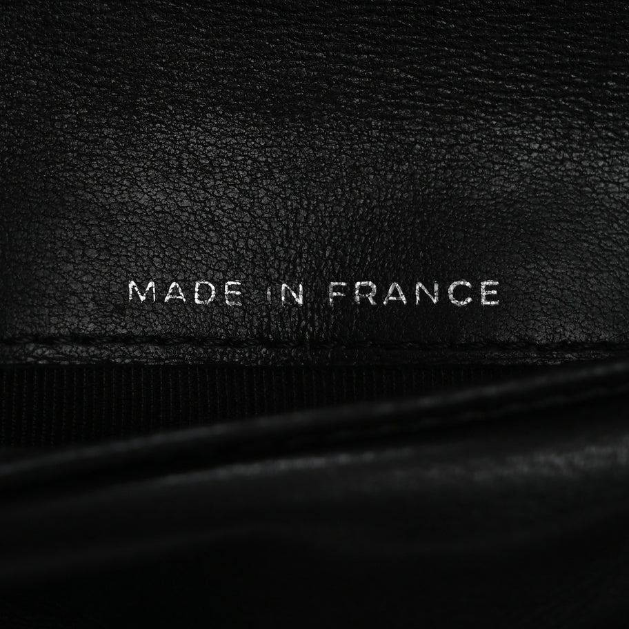 Chanel Lambskin Quilted Large Flap Wallet Black Image 7