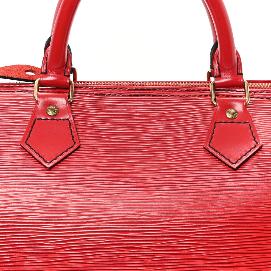 Louis Vuitton Epi Speedy 30 Castillan Red Image 7