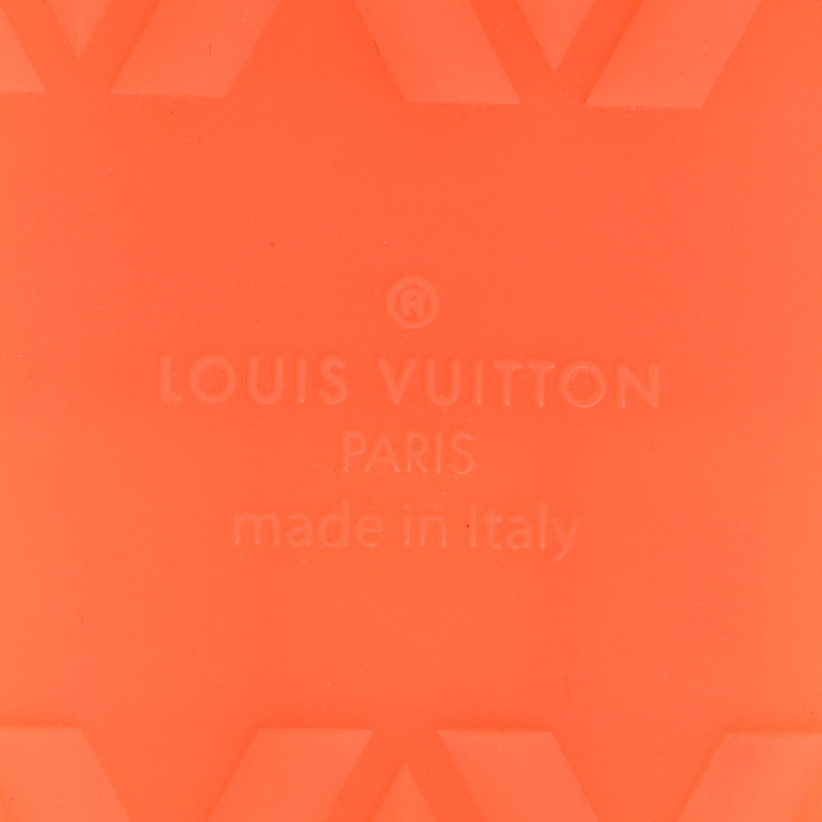 Louis Vuitton Canvas Monogram Mens Tattoo Sneakers Orange Image 6