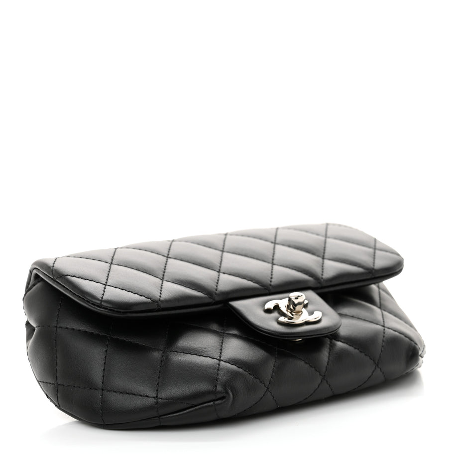 Chanel Calfskin Quilted CC Uniform Flap Belt Bag Black Image 4