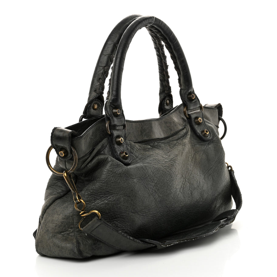 Balenciaga Agneau Classic Hardware First Anthracite Image 3
