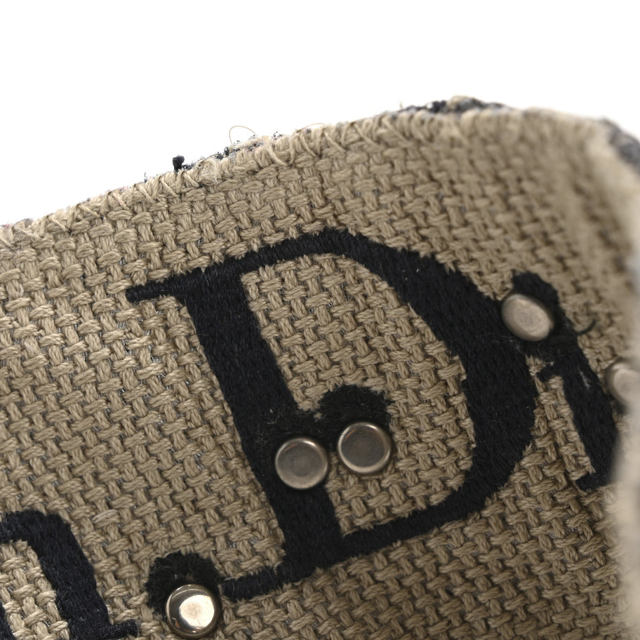 Christian Dior Oblique Studded Shoulder Strap Blue Image 7