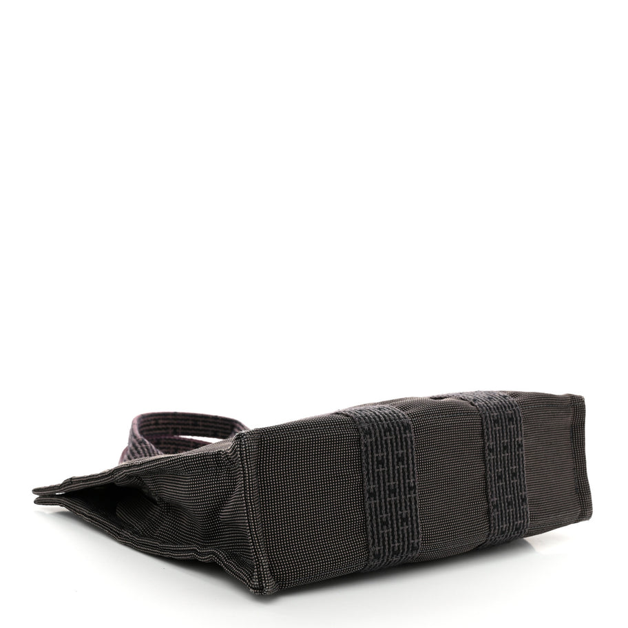 Hermes Canvas Herline PM Tote Grey Image 4