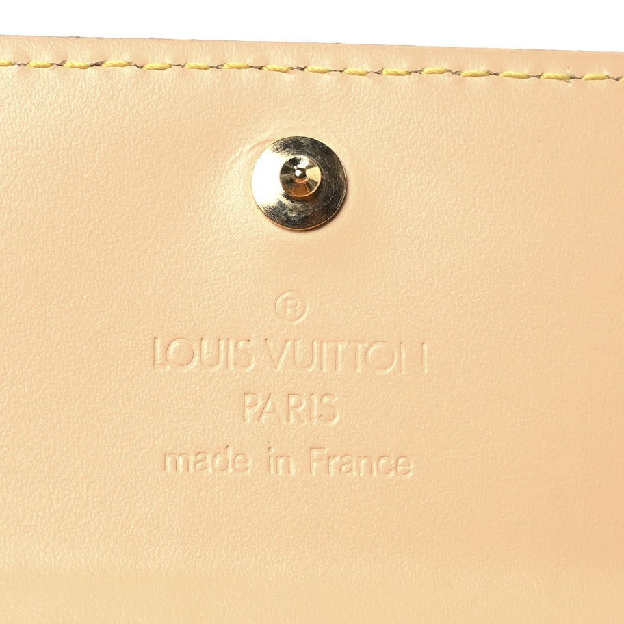 Louis Vuitton Monogram Porte-Monnaie Plat Coin Purse White Image 6