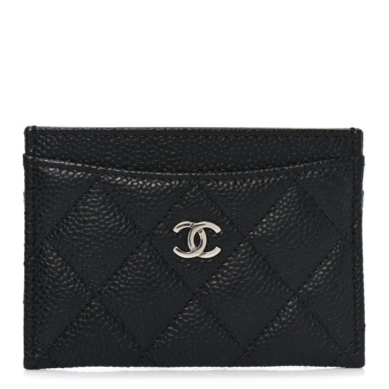 Chanel Caviar Quilted Card Holder Black Image 1