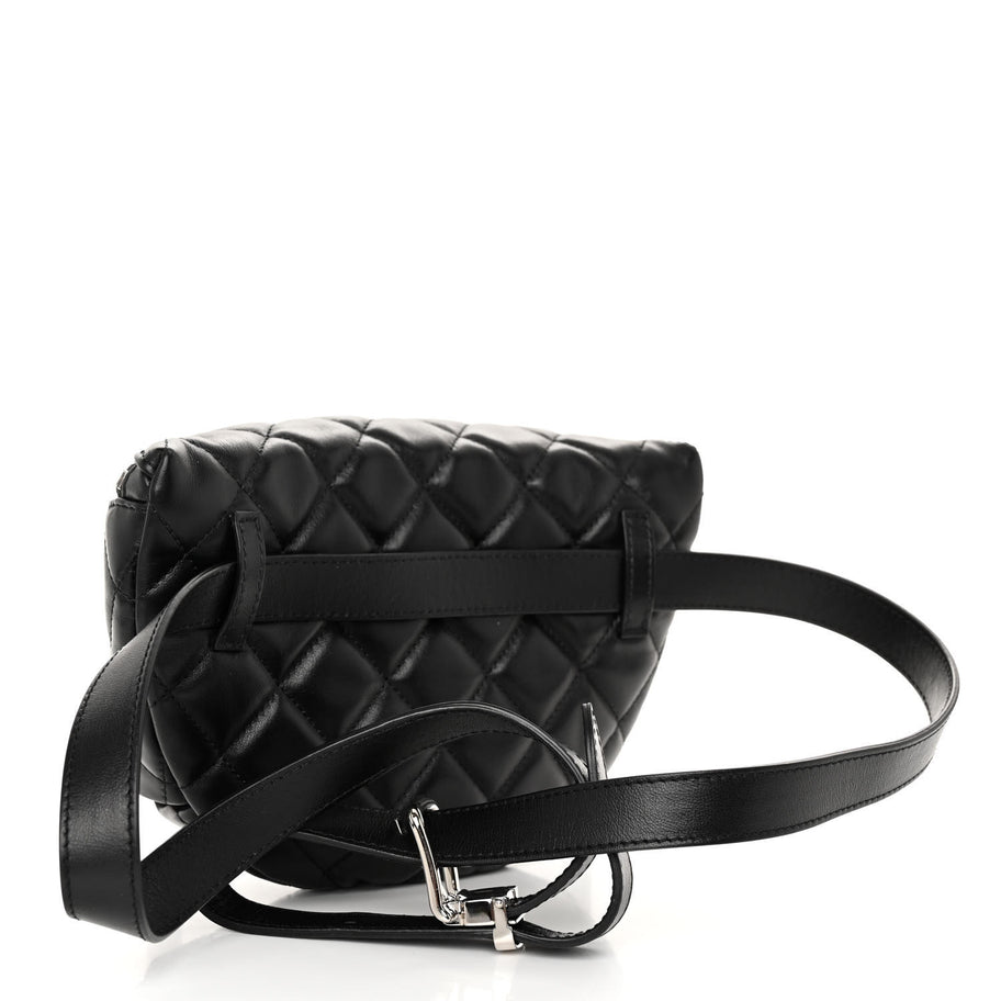 Chanel Calfskin Quilted Waist Belt Bag Black Image 3