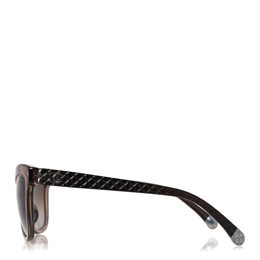 Chanel Polarized CC Cat Eye Sunglasses 5330-A Brown Image 3