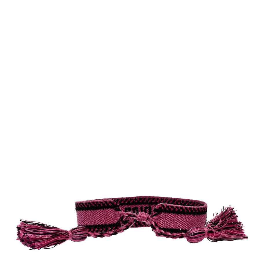 Christian Dior Woven Cotton J'Adior Friendship Bracelet Pink Multicolor Image 3