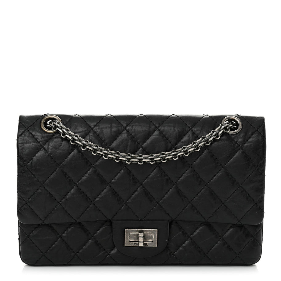 Chanel Aged Calfskin Quilted 2.55 Reissue 225 Flap Black Image 1