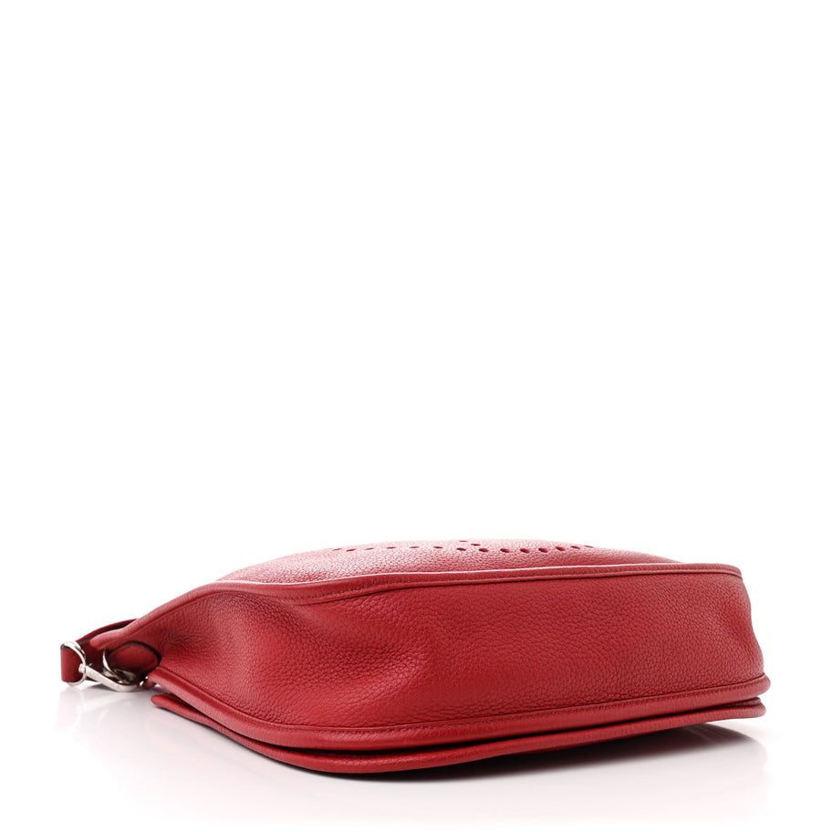 Hermes Taurillon Clemence Evelyne III PM Rouge Vif Image 4