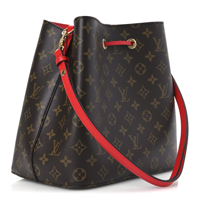  Louis Vuitton Monogram Neonoe MM Coquelicot