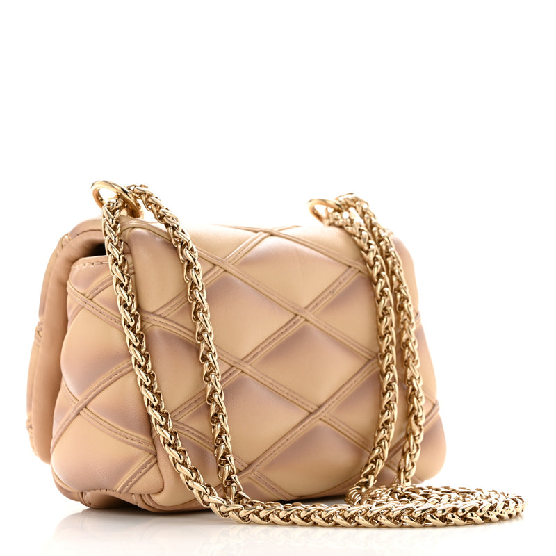  Louis Vuitton Lambskin Malletage Pico GO-14 Pink