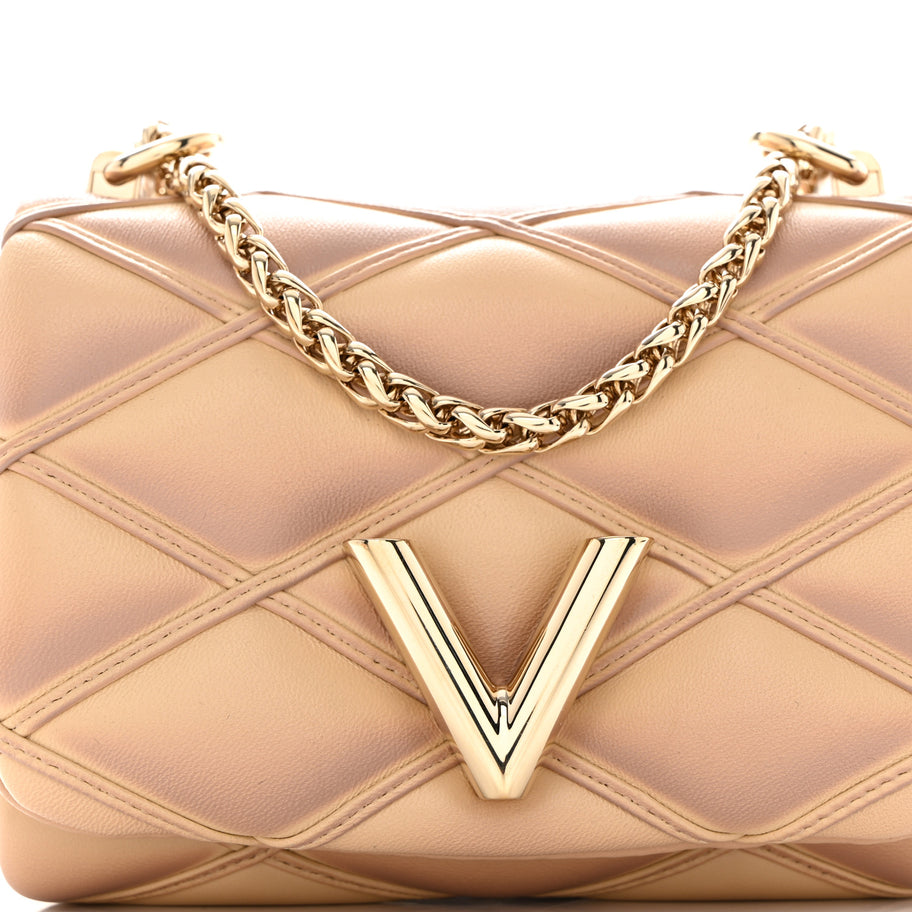 Louis Vuitton Lambskin Malletage Pico GO-14 Pink Image 7