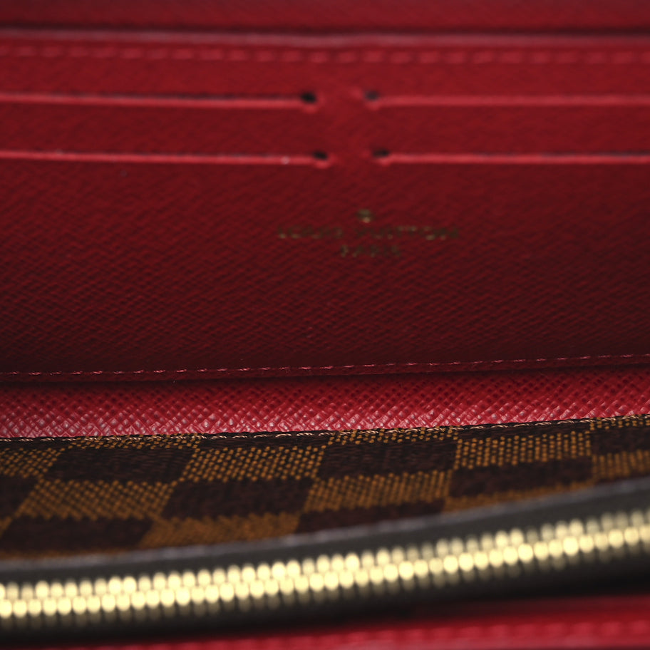 Louis Vuitton Damier Ebene Clemence Wallet Cherry Image 5