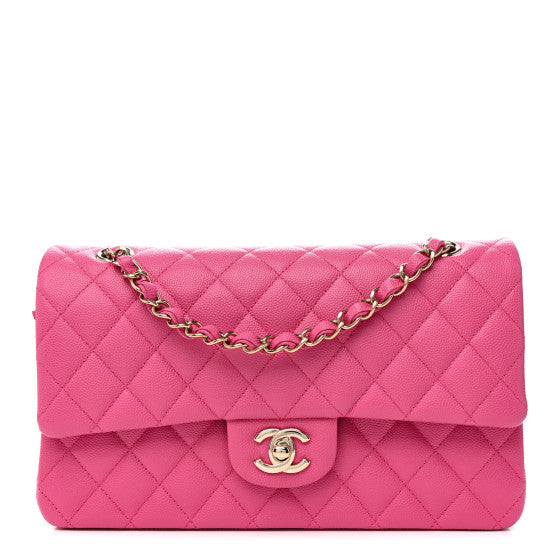 Chanel Caviar Quilted Medium Double Flap Pink Image 1