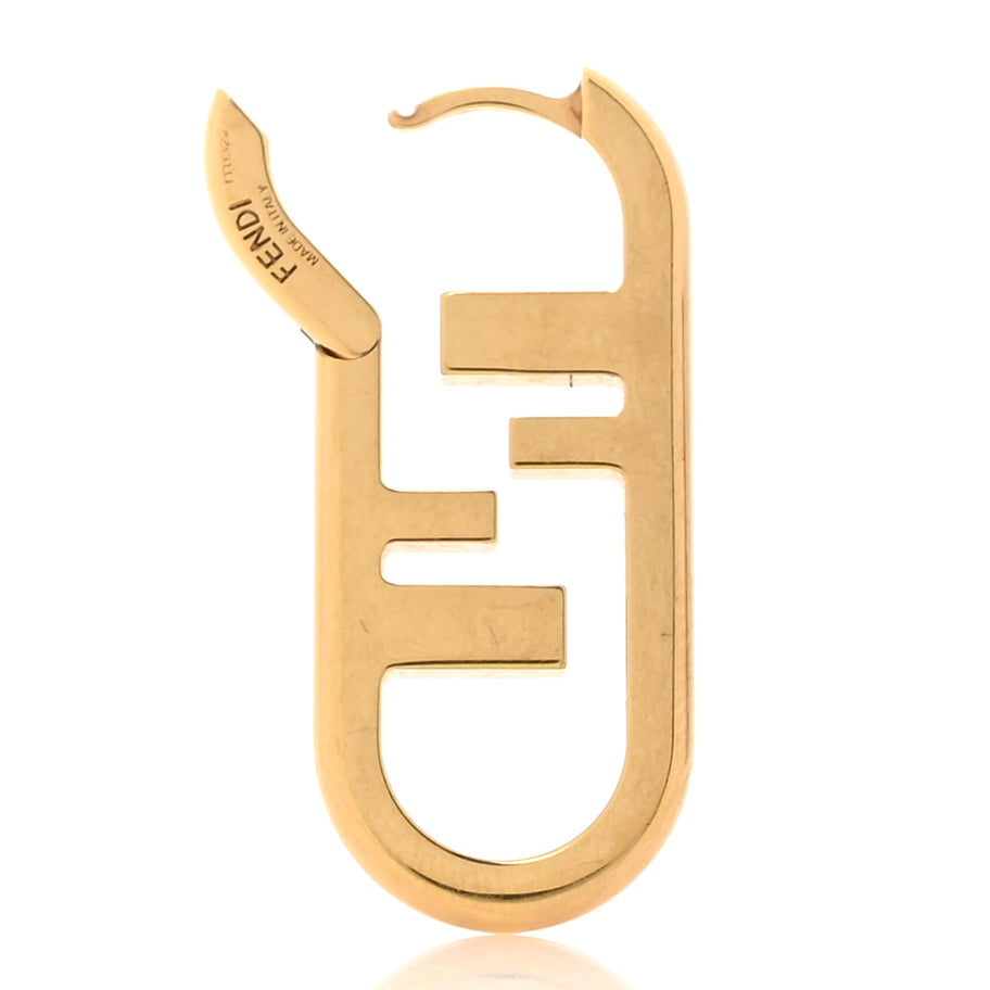 Fendi Metal FF O'Lock Single Earring Gold Image 4