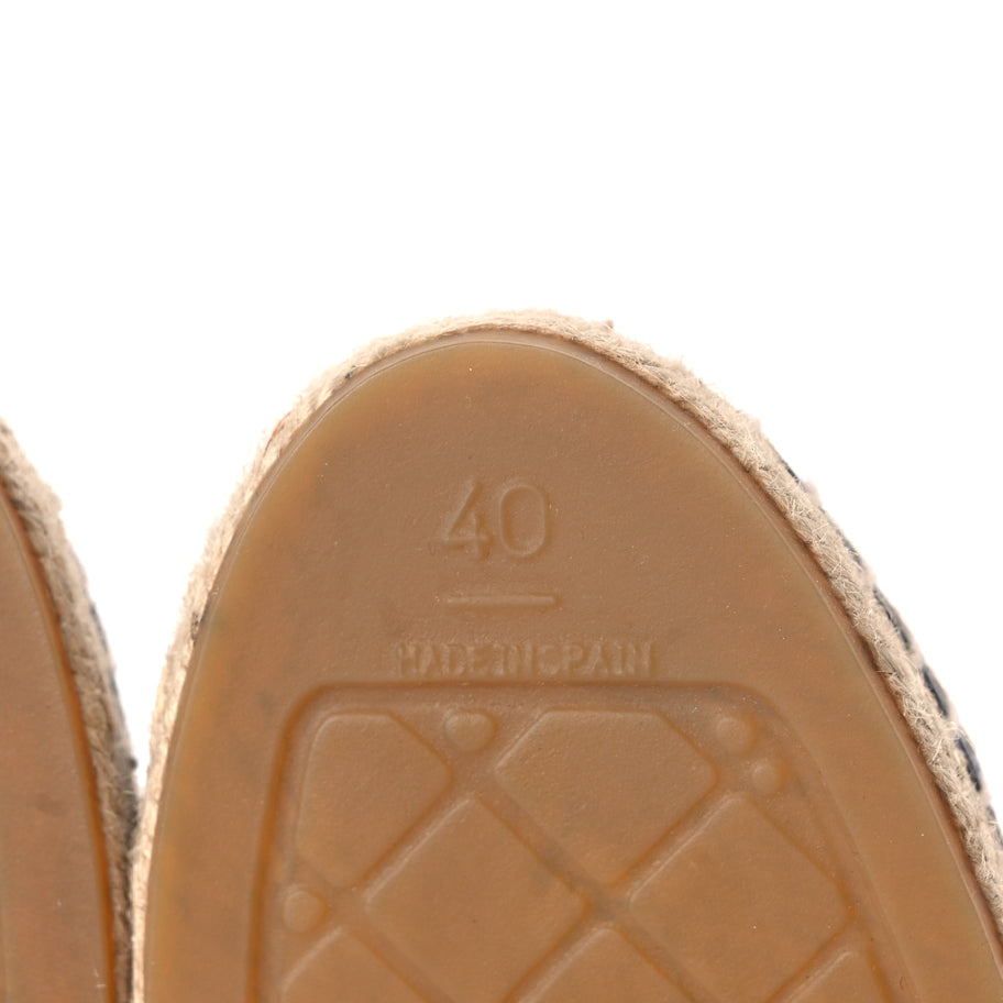 Chanel Calfskin Chain CC Espadrilles 40 Black Image 7