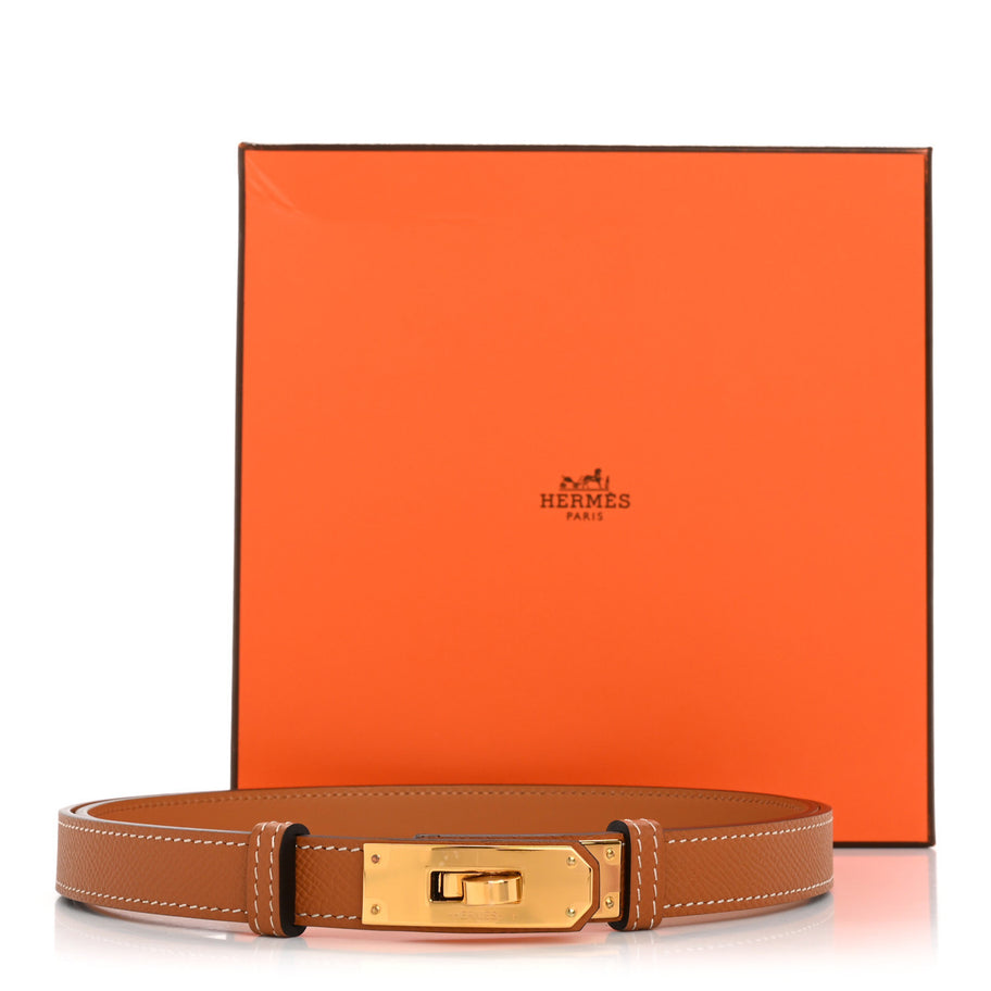 Hermes Epsom Kelly Belt Gold Image 4