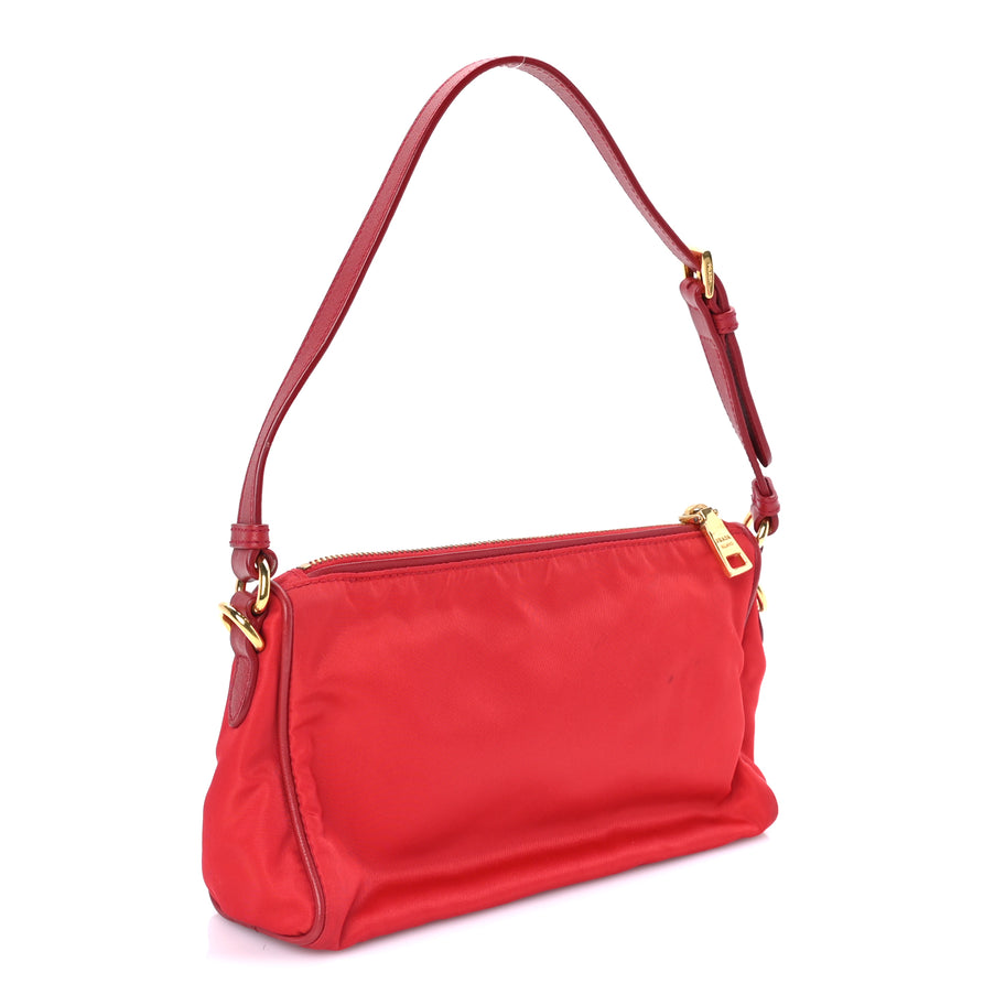 Prada Tessuto Nylon Small Shoulder Bag  Rosso Image 2