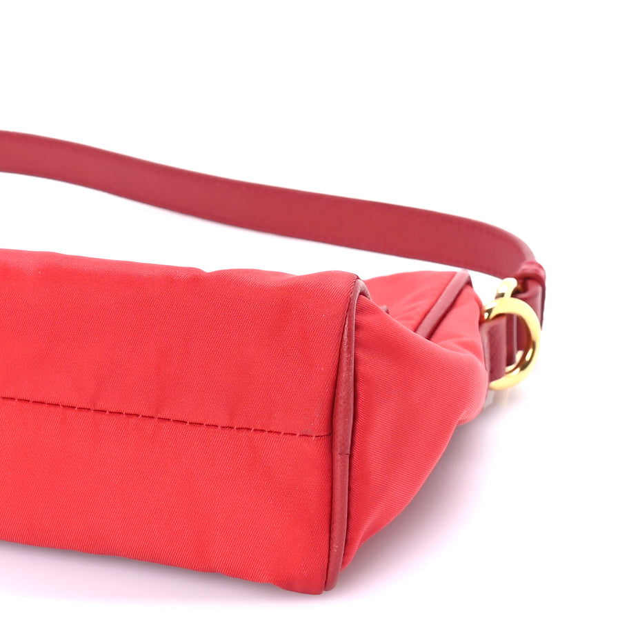 Prada Tessuto Nylon Small Shoulder Bag  Rosso Image 8
