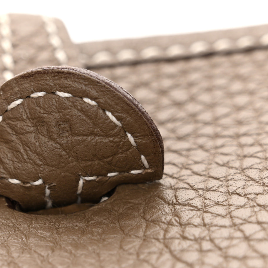 Hermes Taurillon Clemence Amazone Evelyne TPM Etoupe Bleu Indigo Image 7