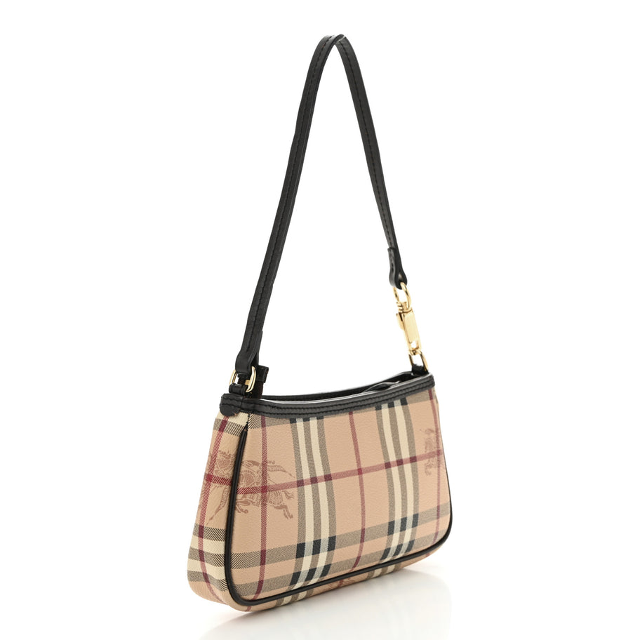Burberry Haymarket Check Sling Bag Chocolate Image 3