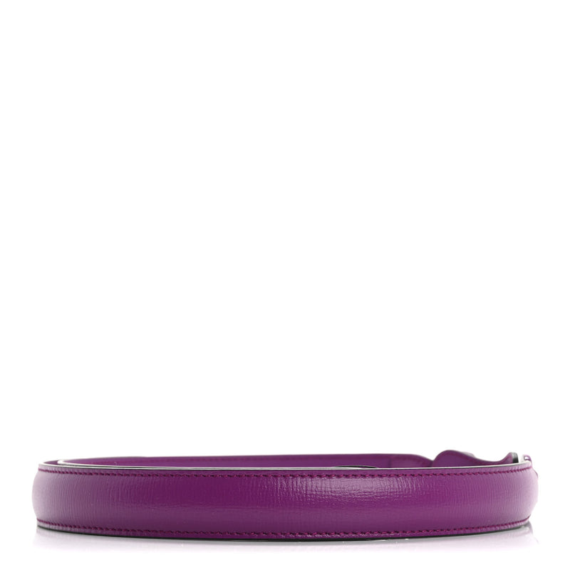  Gucci Efesto Leather Womens Horsebit 15/23mm Belt 95 38 Purple