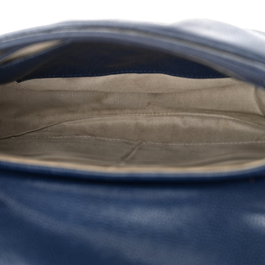 Chanel Caviar Half Moon Wallet On Chain WOC Navy Image 5