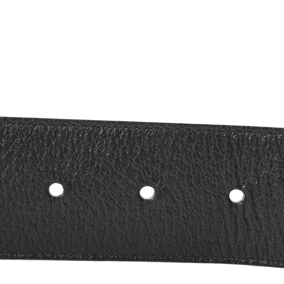 Gucci Textured Calfskin Double G 40mm Belt 85 34 Black Image 3