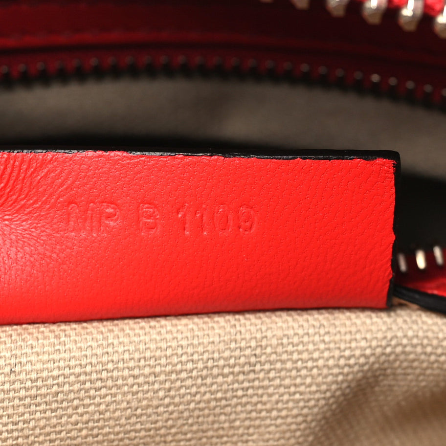 Givenchy Calfskin Crocodile Embossed Mini Antigona Red Image 7