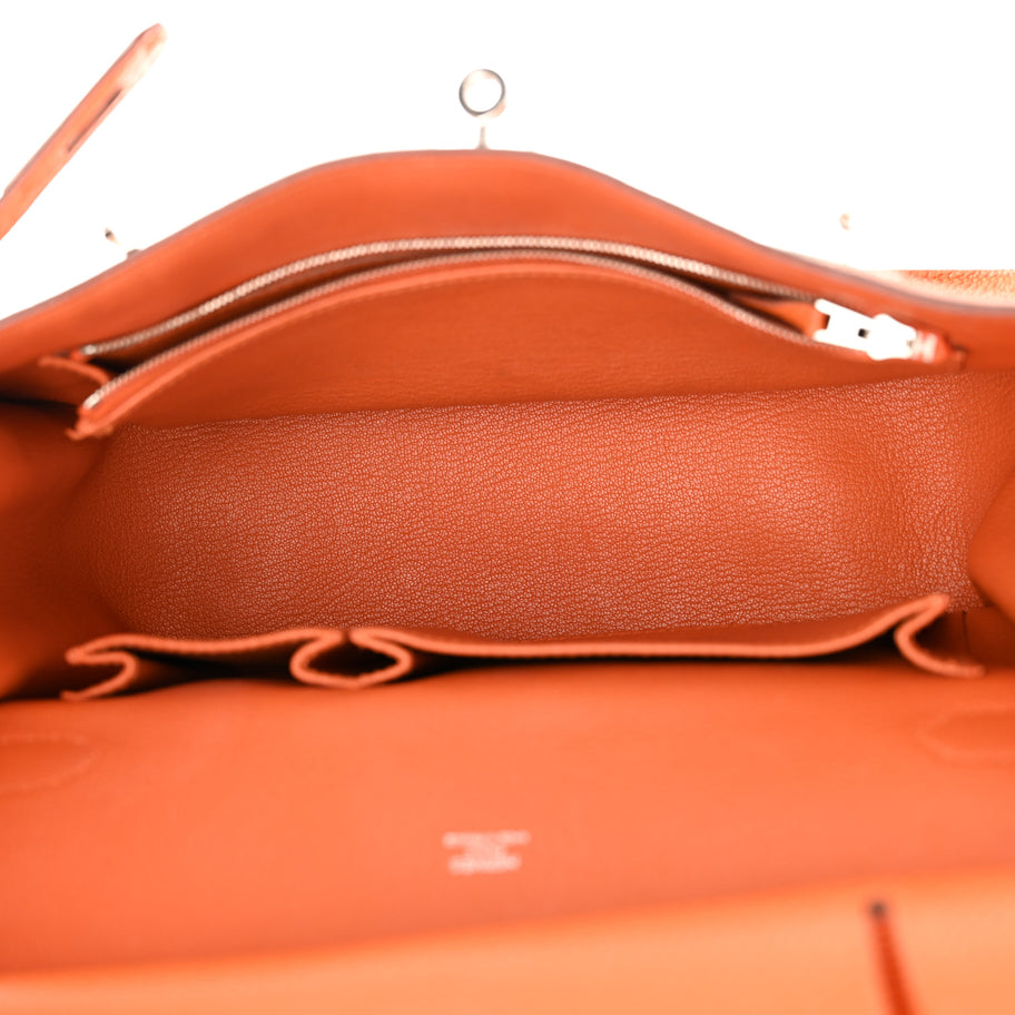 Hermes Taurillon Clemence Jypsiere 28 Orange Image 5