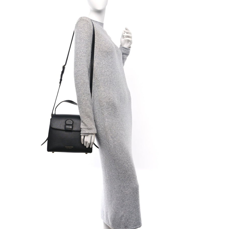 Burberry Derby Calfskin House Check Small Camberley Black Image 2