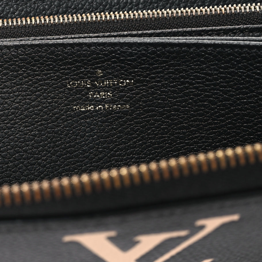 Louis Vuitton Empreinte Monogram Giant Zippy Wallet Black Beige Image 6