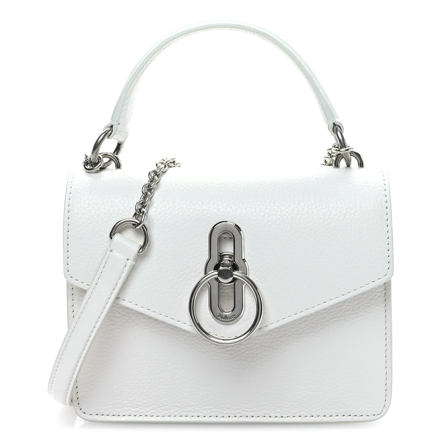 Mulberry MULBERRY Small Classic Grain Amberley Top Handle Crossbody White Image 1
