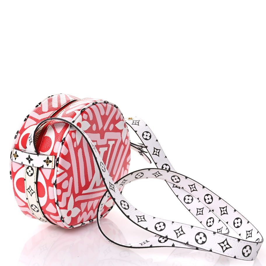 Louis Vuitton Monogram Giant Crafty Boite Chapeau Souple PM Rouge Rose Creme Image 3