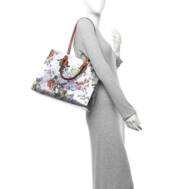  Louis Vuitton Monogram LV Garden OnTheGo MM Silver