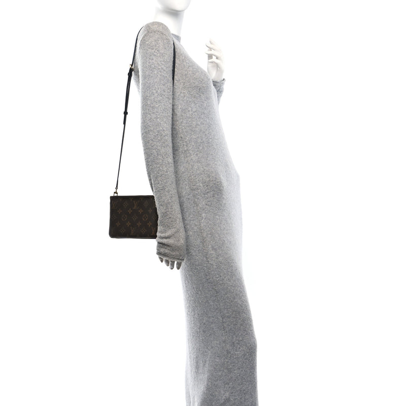  Louis Vuitton Reverse Monogram Giant Double Zip Pochette