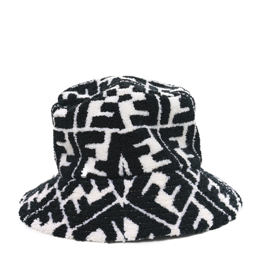 Fendi Terrycloth FF Bucket Hat S White Black Image 5