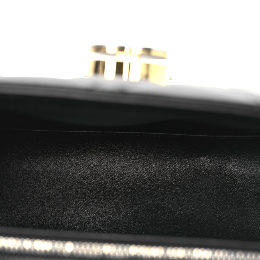 Gucci Calfskin Quilted Small Deco Shoulder Bag Black Image 5