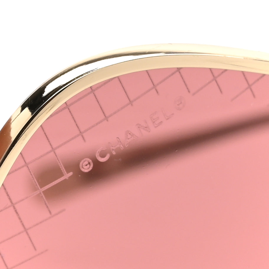 Chanel Square Sunglasses 4252 Gold Image 7